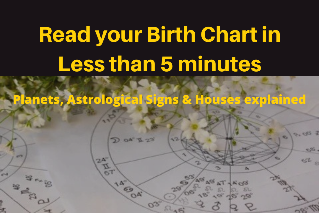 how to read a birth chart in less than 5 minutes